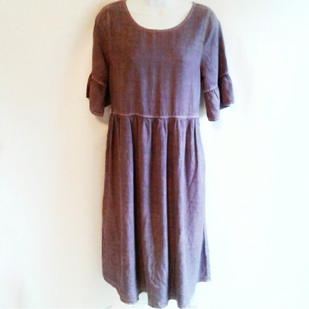 Tea n Rose Tencil Chambray Dress NEW